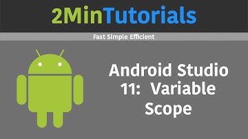 Android Studio Tutorials In 2 Minutes - 11 - Variable Scope