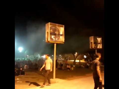 اجرای فن و مه پاش در مکان عمومی پارک