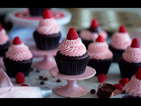 DIY Chocolate Raspberry Cupcake