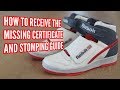 Reebok Alien Stomper - How to Receive the Missing Certificate and Stomping Guide