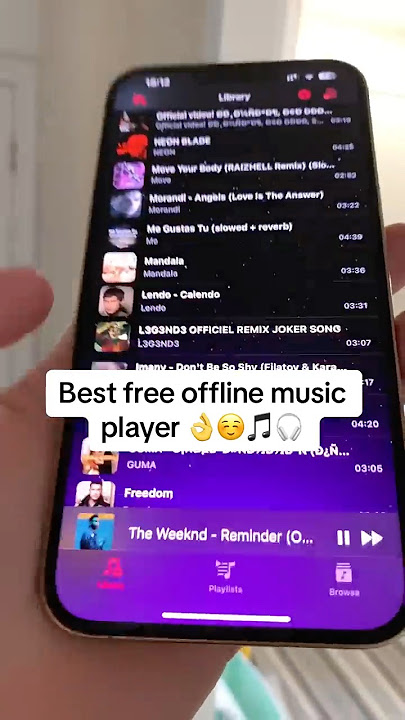 Best Free Offline Music Player for iPhone 👌☺️🎵🎧