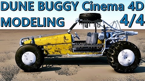 Cinema 4d | Dune Buggy | 3D Modeling 4/4
