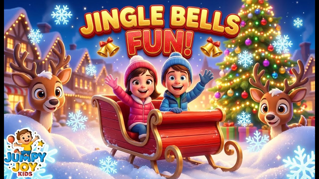Jingle Bells Song for Kids | Fun Christmas Animation | Learn & Sing ...
