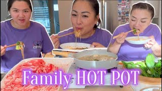 HOME MADE FAMILY HOT POT (ITS BEEN AWHILE) LETS EAT | SASVlogs