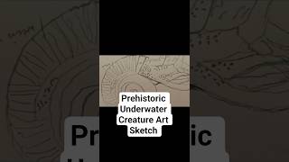 Prehistoric Underwater Creature Art Sketch