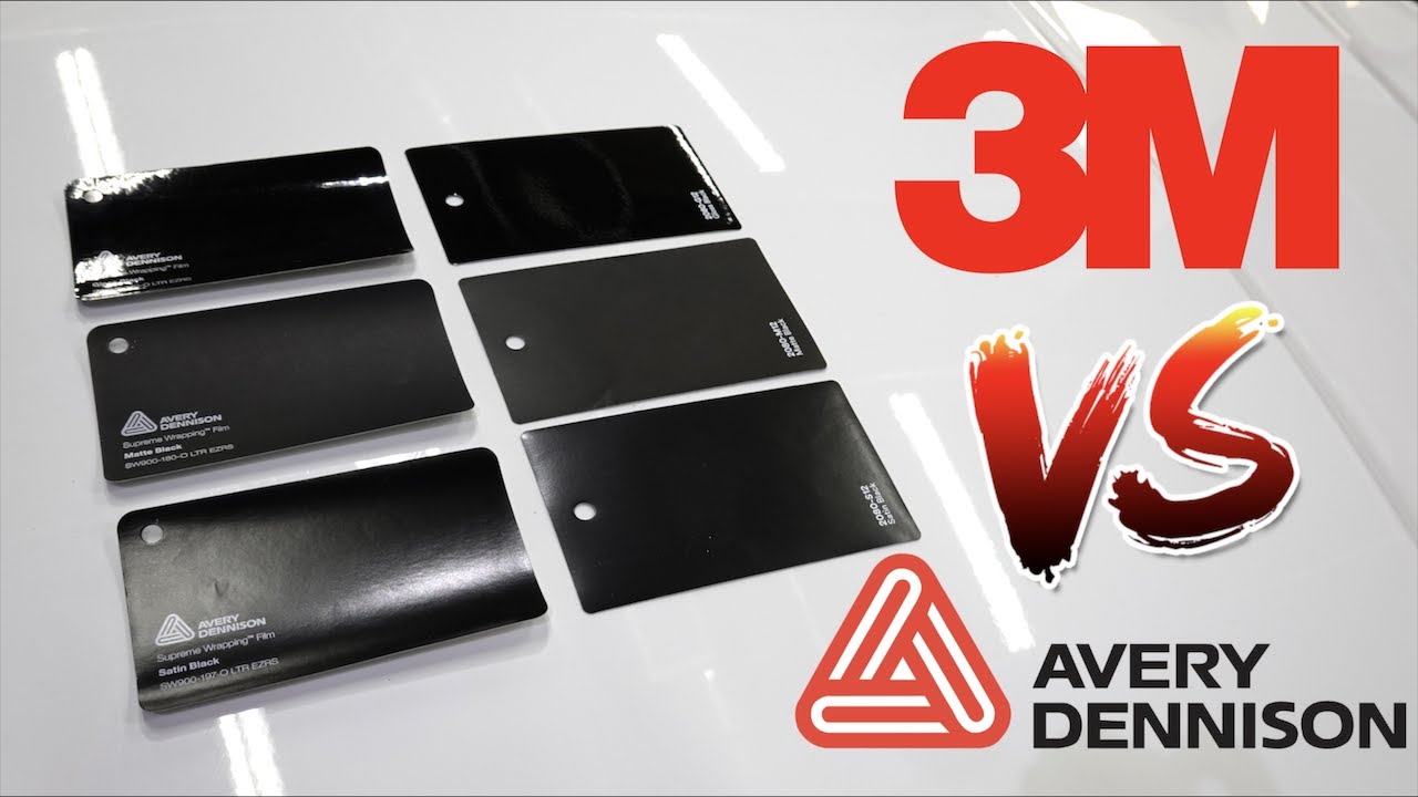 3M vs Avery Dennison: BEST Looking Gloss, Satin, or Matte Black Vinyl Wrap?  *surprising* 