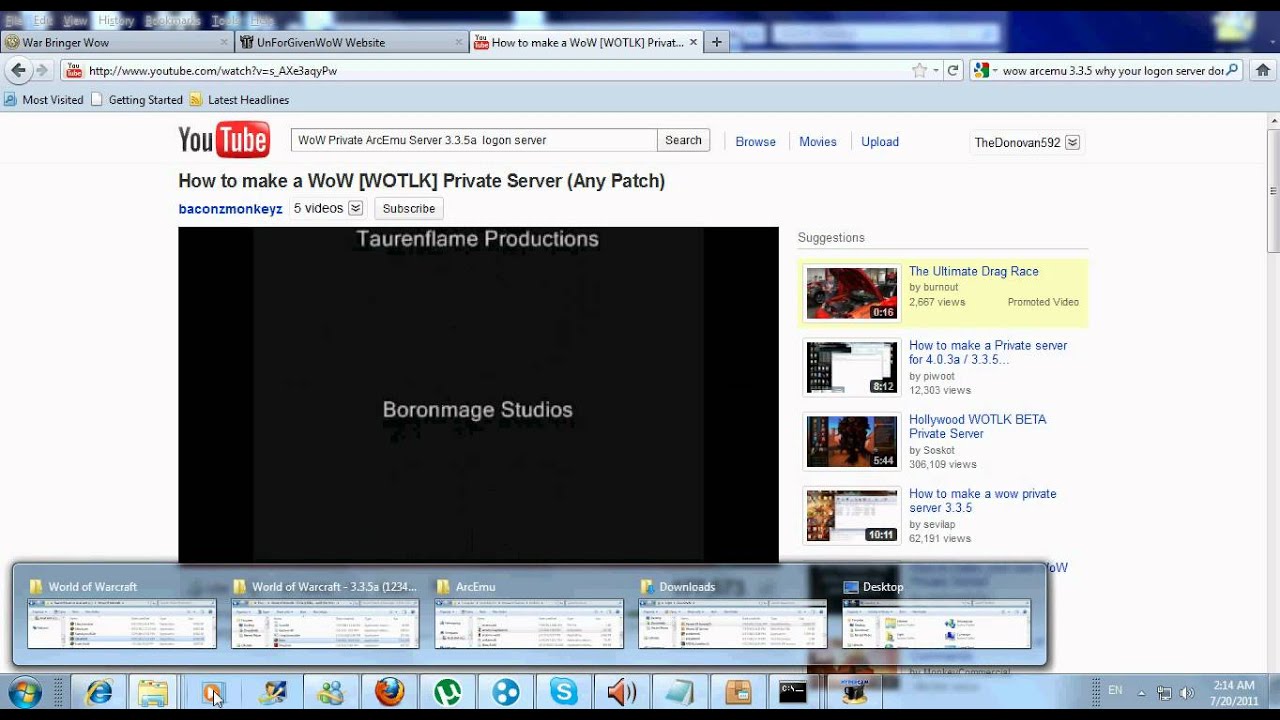 wow why does the logon server shut down