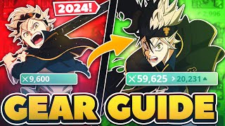 COMPLETE GEAR GUIDE FOR NEW PLAYERS! 2024 UPDATE! | Black Clover Mobile