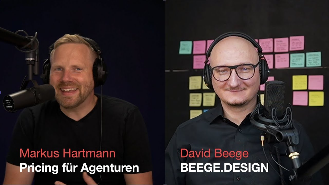 David Beege, BEEGE.DESIGN im Gespräch mit Markus Hartmann. Pricing für Agenturen