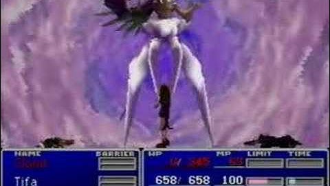 FFVII - Level 7 Tifa vs Safer-Sephiroth (No Items)