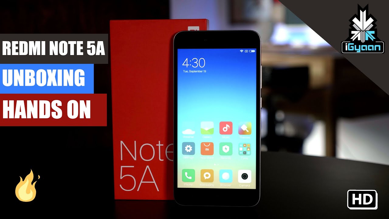 Xiaomi Redmi Note 5A - Распаковка