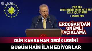 Cumhurbaşkanı Erdoğan: Dün Kahraman Dediklerini Bugün Hain İlan Ediyorlar #Sondakika