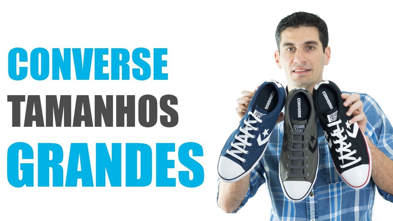 converse tamanhos