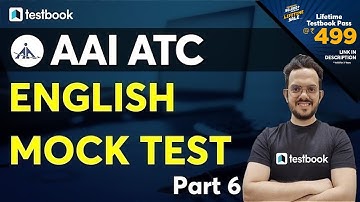 AAI ATC English Questions | All India Mock Test | AAI ATC Model Question Paper 2021 | Part 6