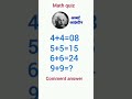 Math's Quiz 98% fail #can solve it you are genius #mathematics#ytshorts#viral #video
