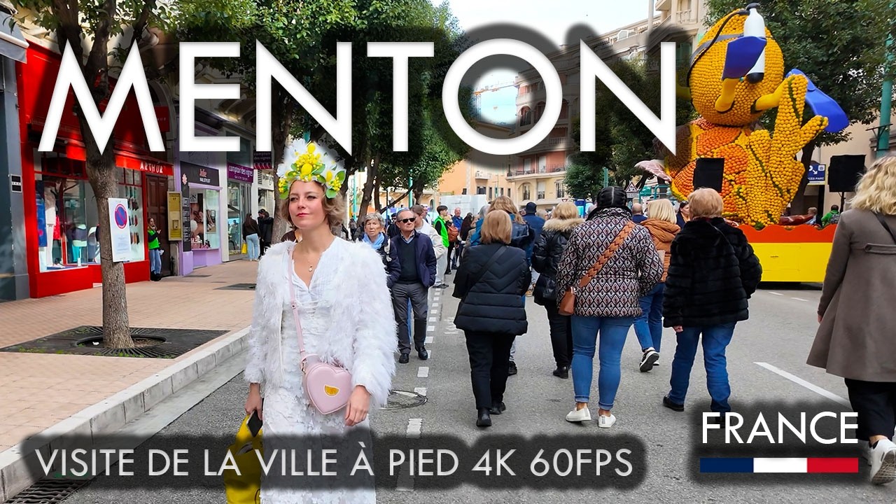 MENTON FRANCE 🇫🇷 4K | Walk from Train Station to Seafront