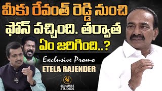 Etela Rajender Exclusive Interview PROMO | BJP Etela Rajender ||@Signature Studios