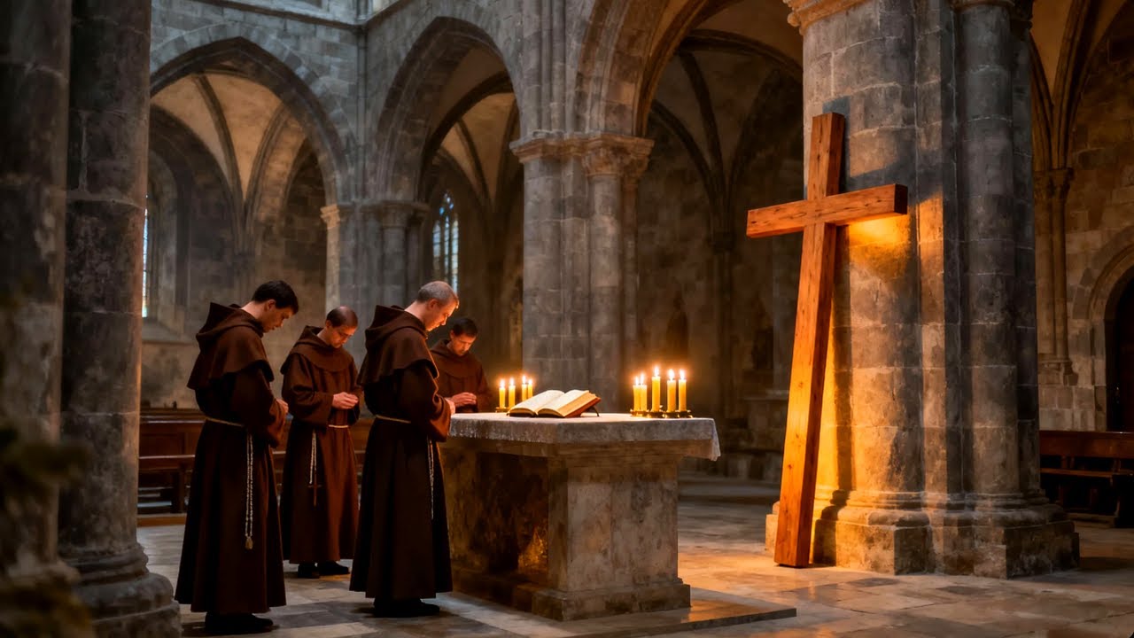 Gregorian Monk Chant for Catholic Spiritual Rest | Deep Healing Night Prayer and Serenity