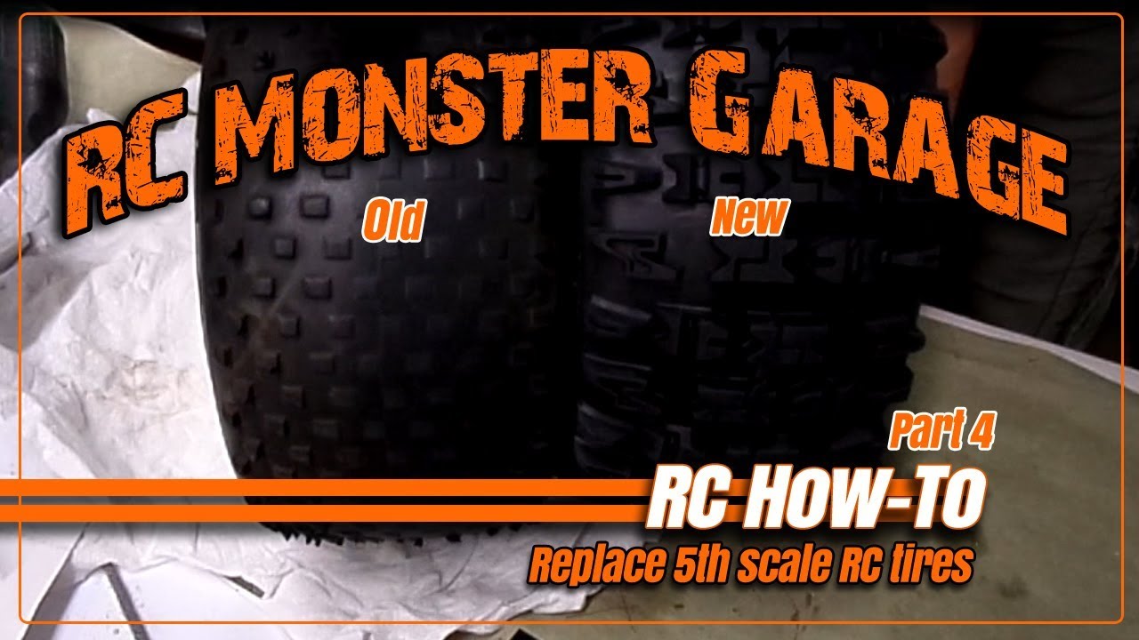 How to replace 5th scale RC tires - Part #4 - YouTube