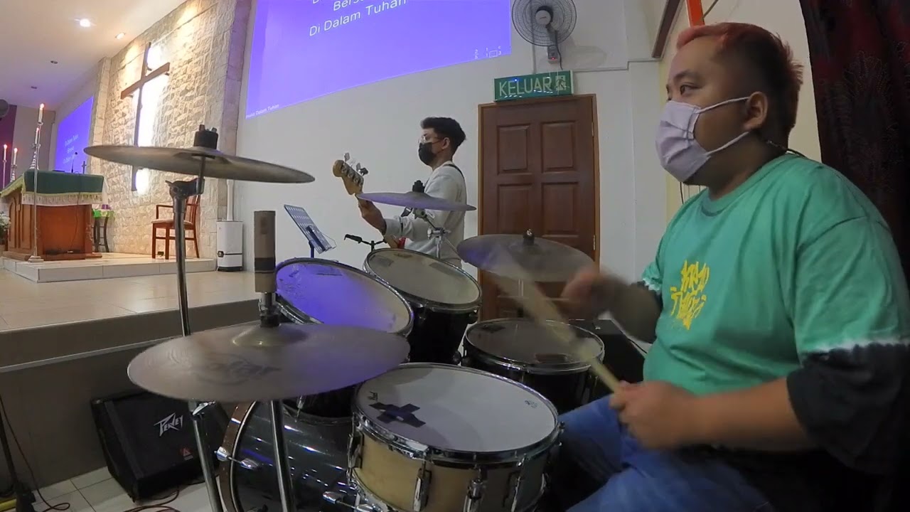Bersuka di dalam Tuhan~Drum Cam Cover @AndreLagok  #zoomq2n4k #gospel