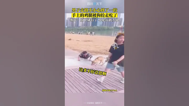 大善人！男子走路不小心摔了一跤，手上的雞腿被狗撿走吃了... - 天天要聞
