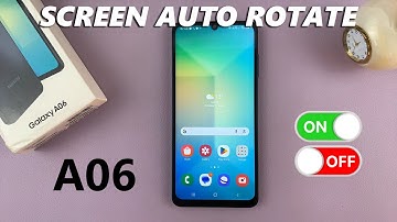 How To Turn ON / OFF Screen Auto Rotate On Samsung Galaxy A06