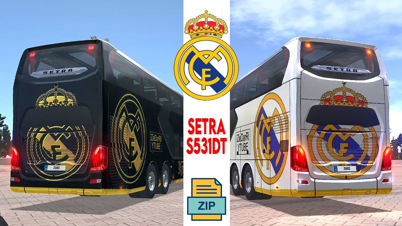 Bus Simulator Ultimate || Setra S 531 DT RealMadrid Vip Skins 😲👌.