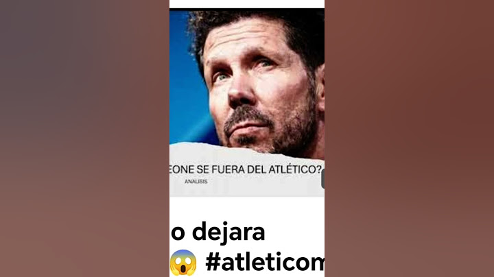 QUÉ PASARÍA SI EL CHOLO SIMEONE SE FUERA DEL ATLÉTICO DE MADRID #atleticomadrid #simeone