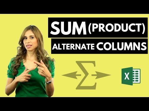 Excel Sumproduct With Criteria: Sum Alternate Columns Based On Header And Criteria