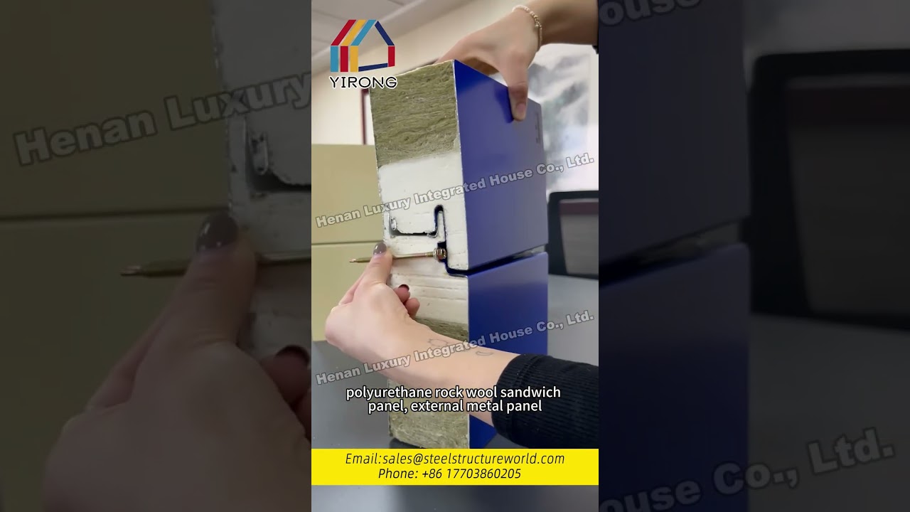 Exterior wall sandwich panels made of fireproof and corrosion-resistant materials 