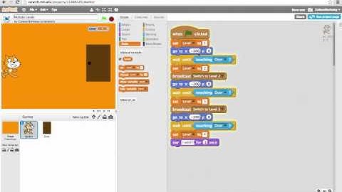 Having Level Numbers in Your Game with Multiple Levels: Programming in Scratch 2.0