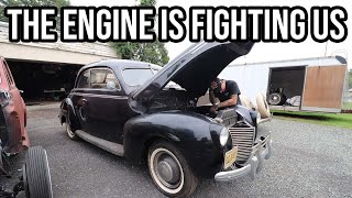 The 1939 Mercury Engine Is Stuck And Will Not BUDGE!!!