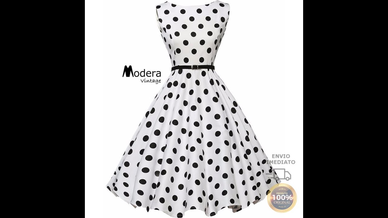 vestido anos 60 branco