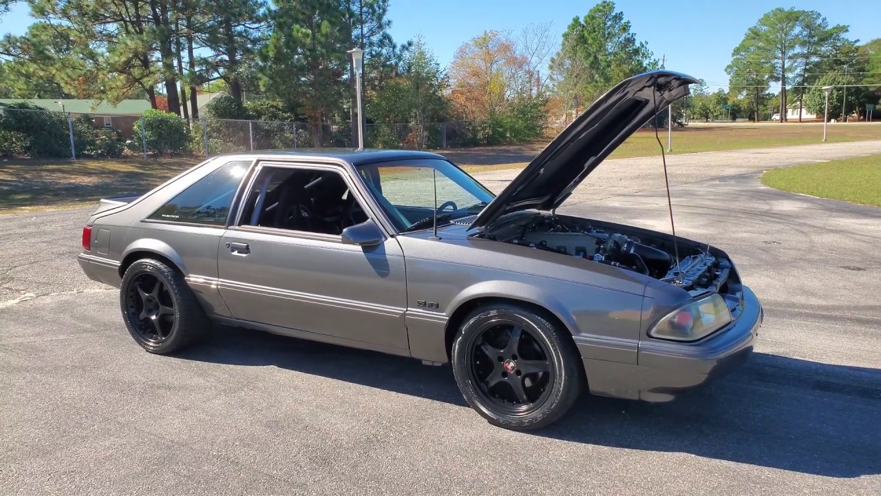 Ls2 powered 1990 Mustang at I-95 Muscle - YouTube