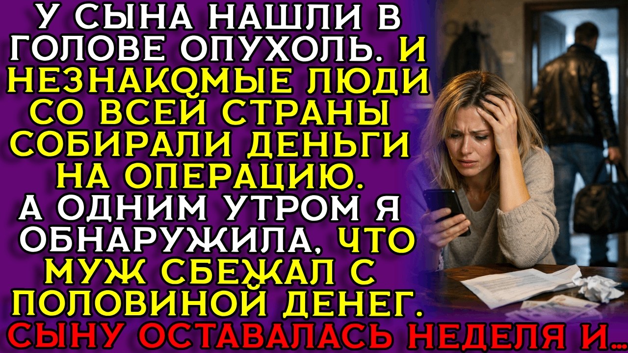 ВСЯ СТРАНА собирала деньги, а МУЖ СБЕЖАЛ с деньгами БОЛЬНОГО РЕБЁНКА...