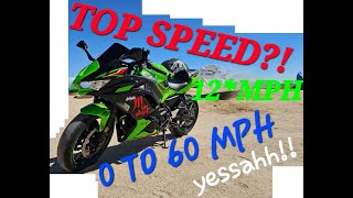 2024 NINJA 650 TOP SPEED IN THE END MPH & 0-60!! STOCK -- KIWI EP 3