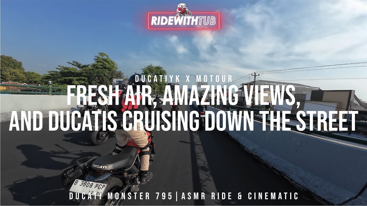Explore Jogja with MoTour | DucatiYK allstars | Monster 795 HD ASMR Ride & Cinematics