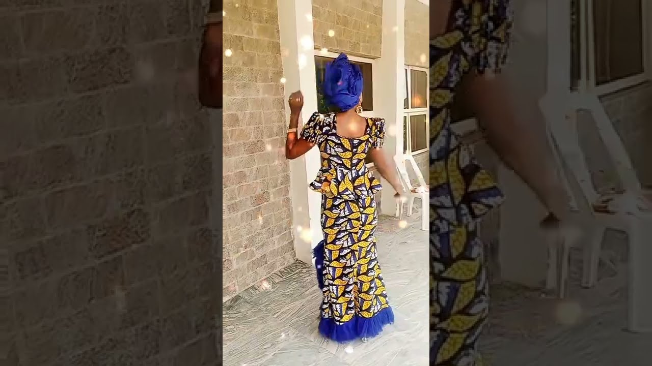 Ankara Long Gown Style
