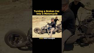 They Turned a Car into a Motorcycle… in the Middle of the Desert