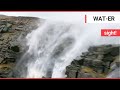 Waterfall appeared to flow backwards during storm ciara  swns