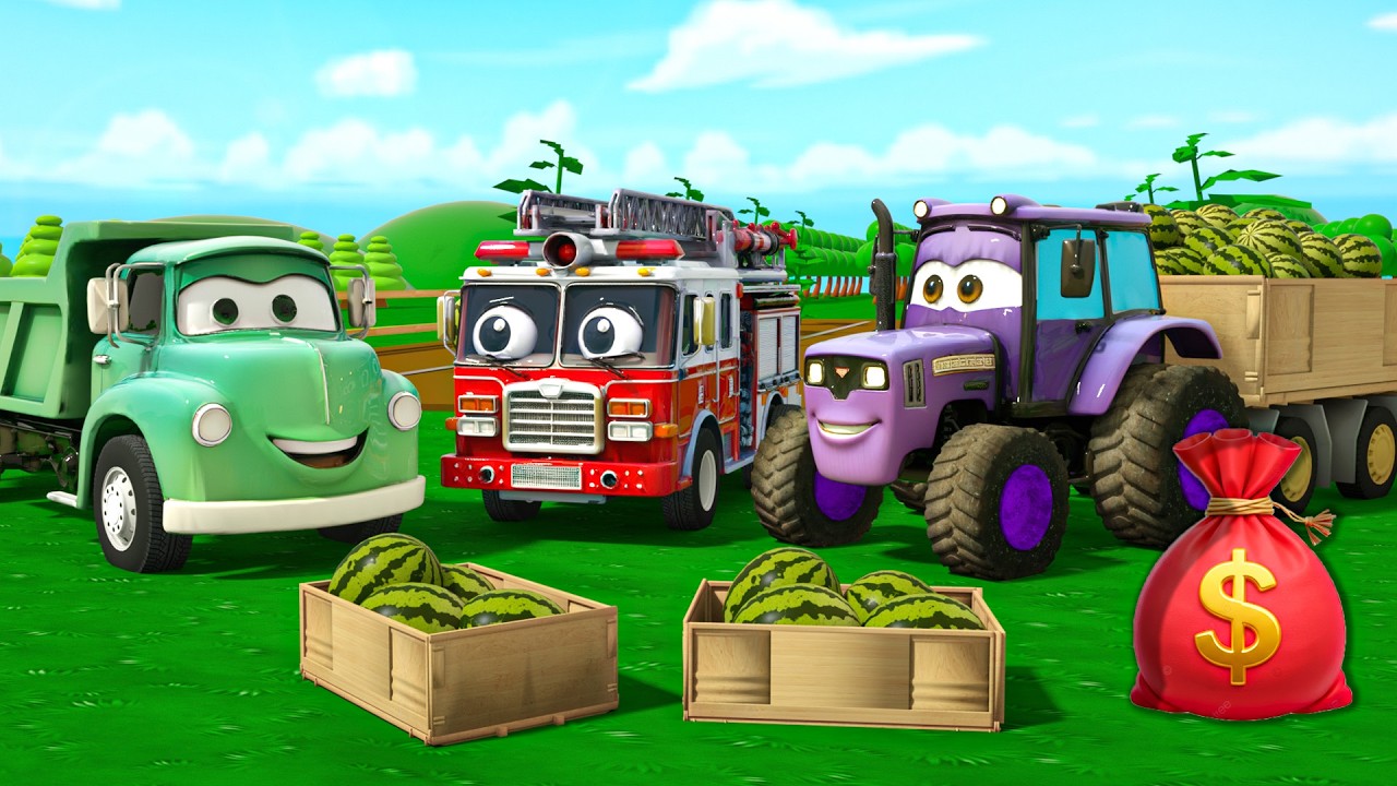 El Viejo MacDonald Tenía Una Granja - El tractor y sus amigos cosechaban juntos-Canciones Infantiles