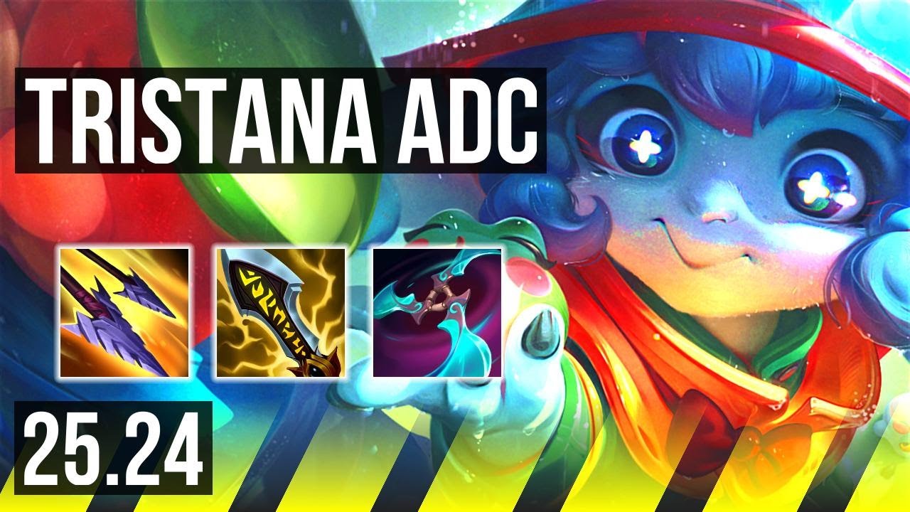 TRISTANA & Pyke vs CAITLYN & Thresh (ADC) | NA Grandmaster | 25.24