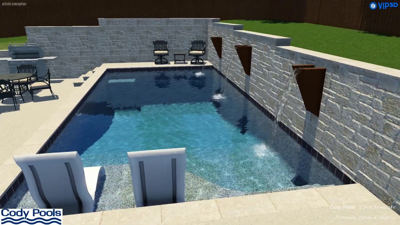 Freeman pool design Cody Pools YouTube