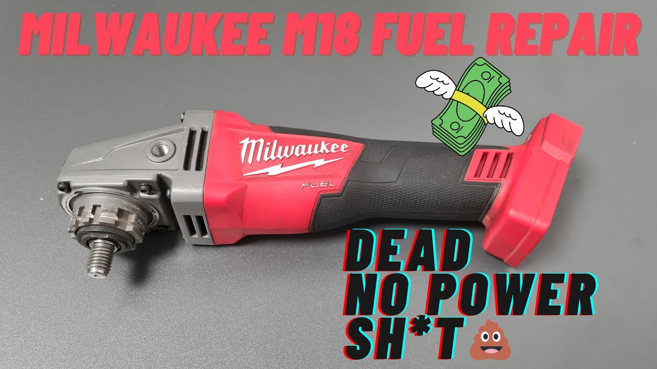 РЕМОНТ УГЛОВОЙ ШЛИФОВАЛЬНОЙ МАШИНЫ MILWAUKEE ПРИ ОТСУТСТВИИ ПИТАНИЯ