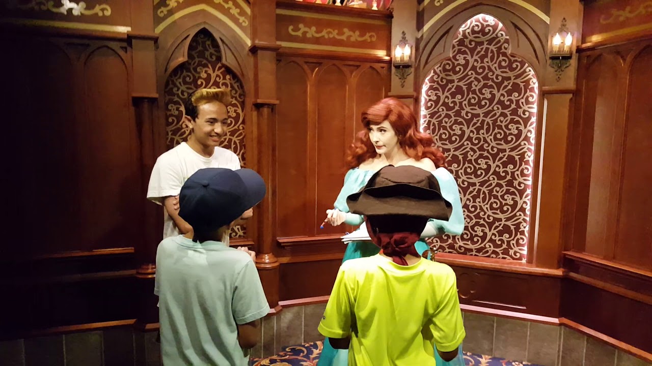 Princess meet and greet Disneyland 8-16-2018 - YouTube