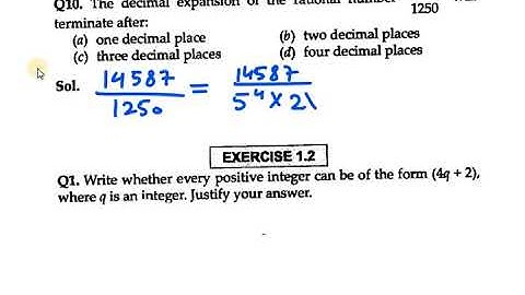 Ex 1.1 Q10  NCERT Exemplar Class 10||  The decimal expansion of the rational number 14587/1250 will