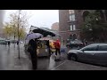 East Village, NYC Heavy Rain Walk | St. Marks Place, Stuyvesant Street (October 27, 2019) - ASMR