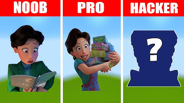 Turning Red - Ming Lee Pixel Art in Minecraft - How to Draw? NOOB vs PRO vs HACKER