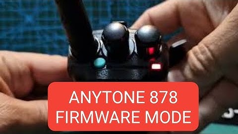 Anytone 878 - Firmware Mode - Red light flashes