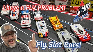I have a FLY PROBLEM at Two Lines! Running Fly Slot Cars on Carrera Track.